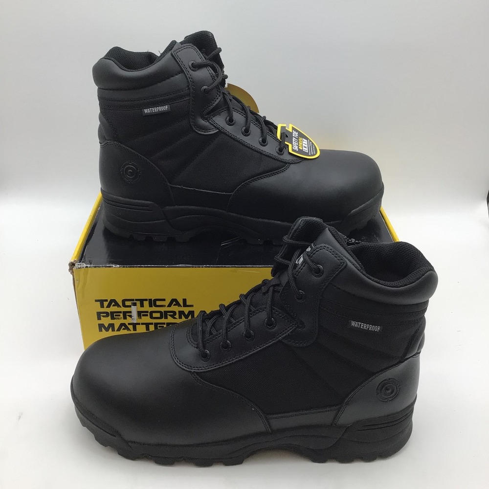 Original SWAT Classic 6" Safety Toe Side Zip WP Boots Mens Size 13 W Black NEW